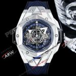 Fake Hublot Big Bang Sang Bleu II Tattoo Watch 7750 Chronograph 